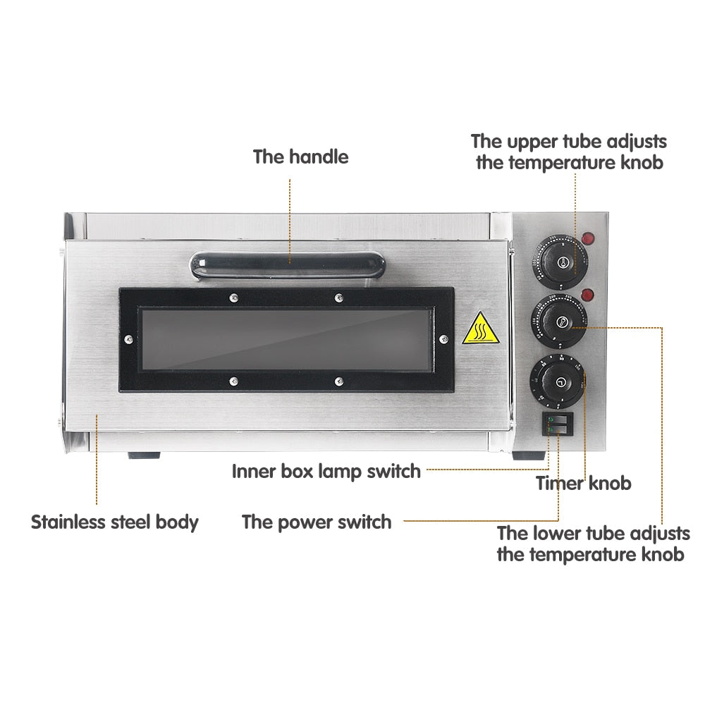 Commercial Bread Maker Single Layer Baking Oven Machine With Timer