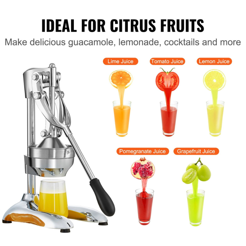 Commercial Citrus Juice Press Stainless Steel Manual Citrus Juicer