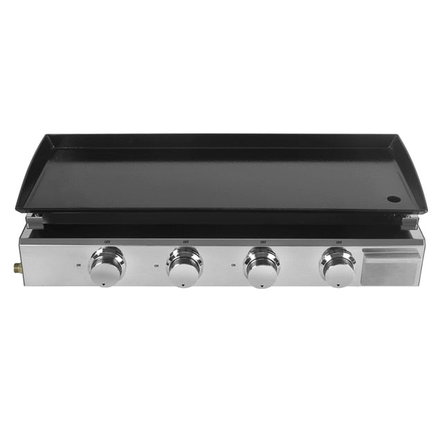 Commercial Griddle LPG 4 Burners Wide Cooking Outdoor BBQ Grill