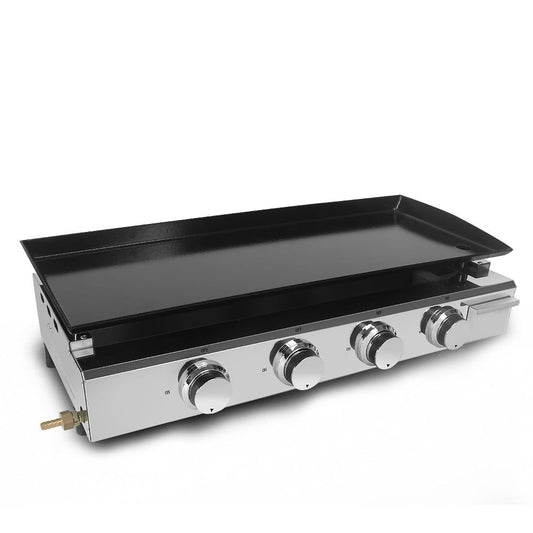 Commercial Griddle LPG 4 Burners Wide Cooking Outdoor BBQ Grill
