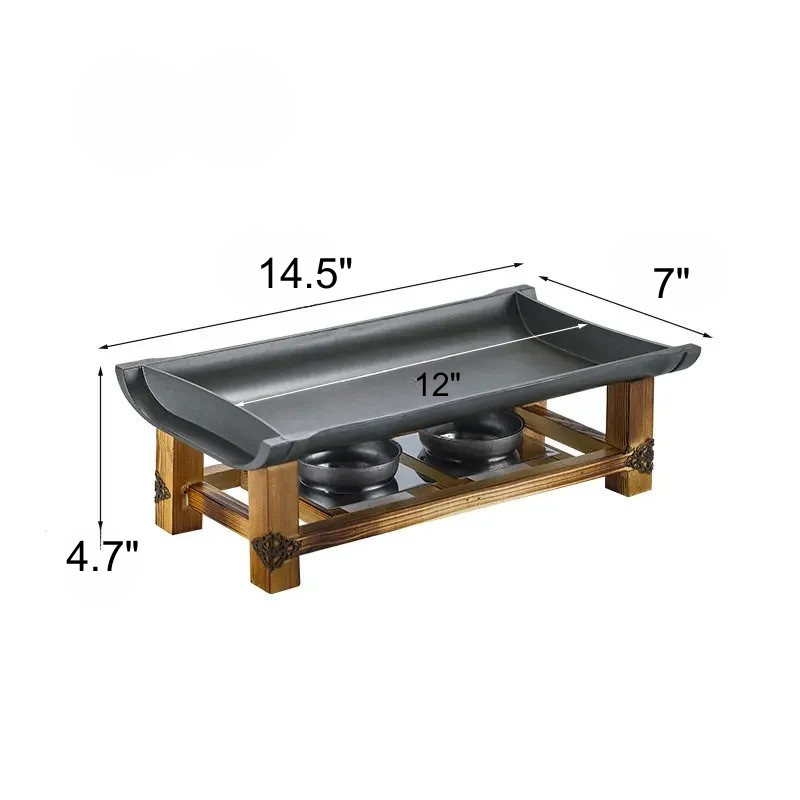 Commercial Non-stick BBQ Plate Baking Pan Grilled Fish Iron Plate