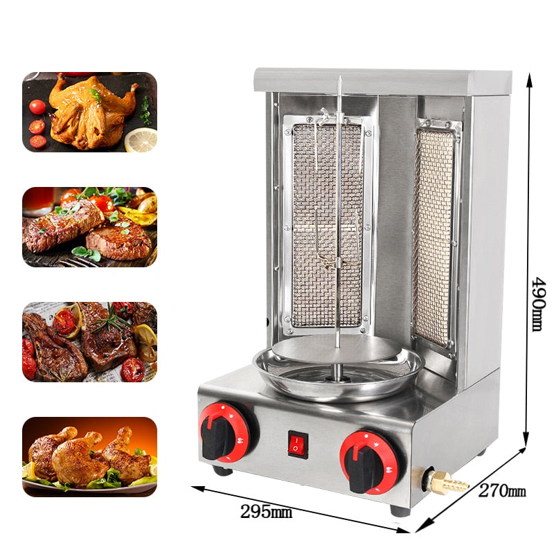 Commercial Shawarma Grill BBQ Grill Auto Rotating Kebab Roast Grill