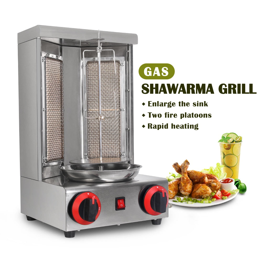Commercial Shawarma Grill BBQ Grill Auto Rotating Kebab Roast Grill