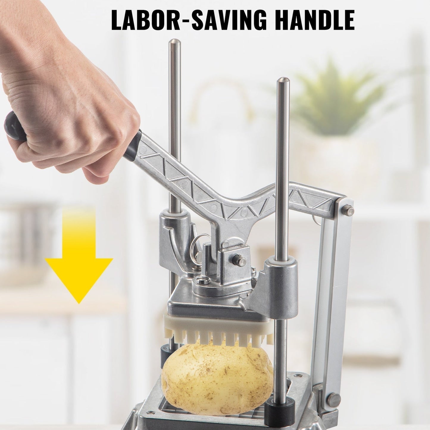 Commercial Vegetable Chopper with 4 Blades Stainless Steel Dicer