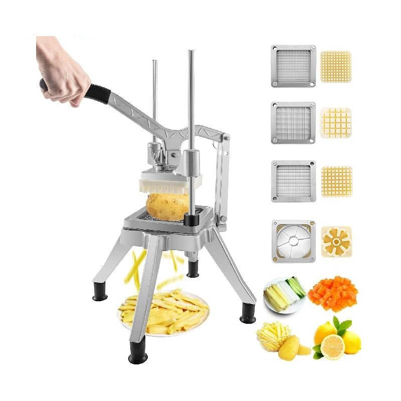 Commercial Vegetable Chopper with 4 Blades Stainless Steel Dicer