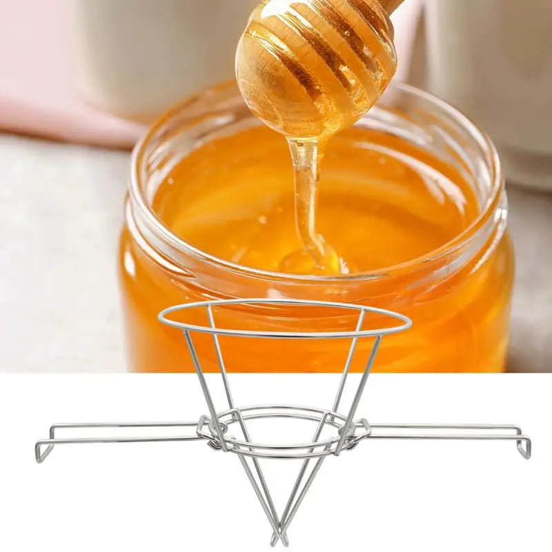 Cone Filter Stand Folding Arms Stainless Steel Reusable Strainer Rack
