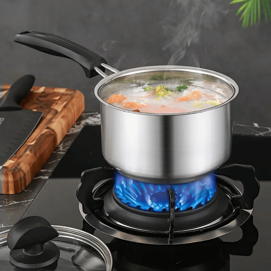 Cooking Pot Saucepan Frying Pan With Thick Bottom With Glass Lid