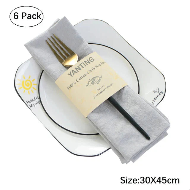 Cotton Napkins Cocktail Napkins Occasion Party Dinner Cloth Napkins