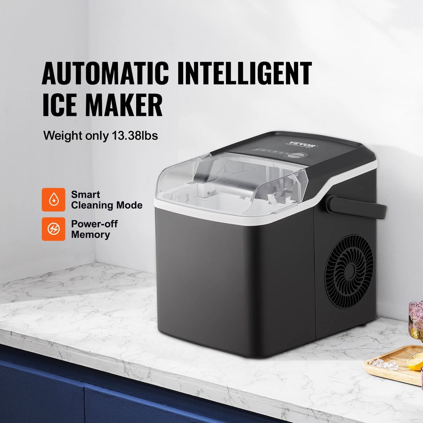 Countertop Ice Maker Portable Ice Maker with Ice Scoop and Basket