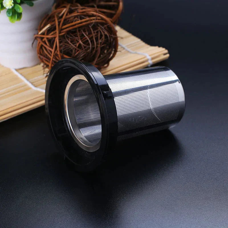 Creative Design Glass Teapot for Tea Flower with Removable Steel Filter