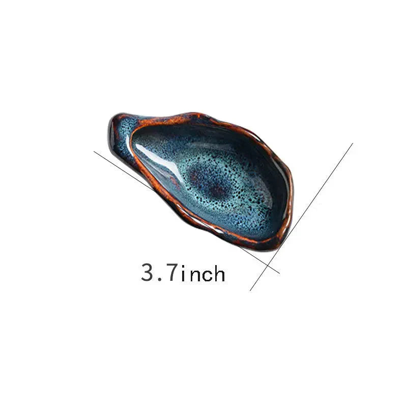 Creative Sashimi Ice Plate Oyster Ceramic Plate Table Decoration