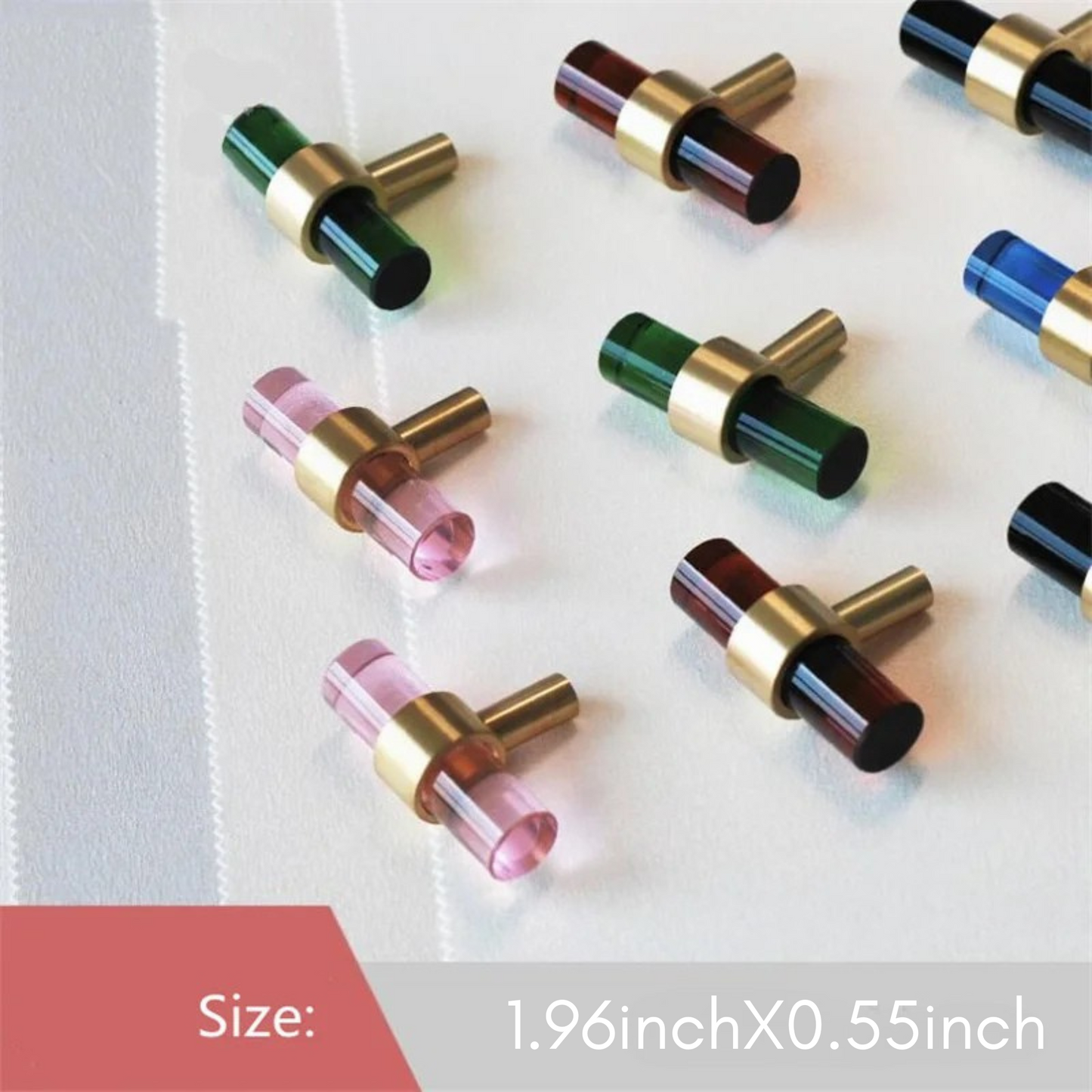 Crystal Cabinet Drawer Handle and Door Knob Small T Bar Handle