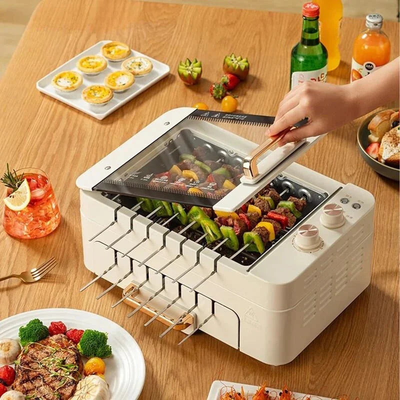 Double-layer Electric Barbecue Machine Household Electric Grills