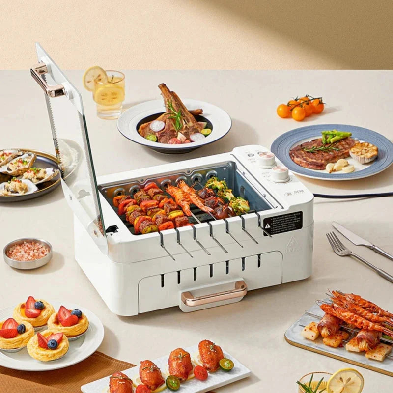 Double-layer Electric Barbecue Machine Household Electric Grills