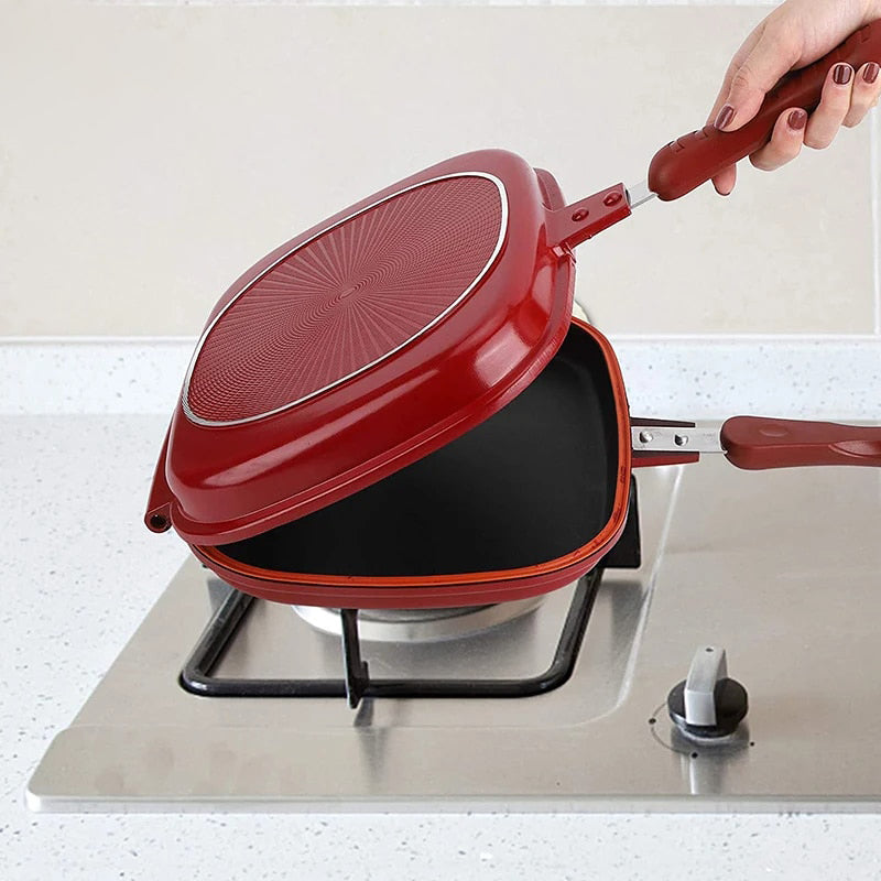 Double Side Bread Frying Pan Non Stick Multiple Purposes Toaster