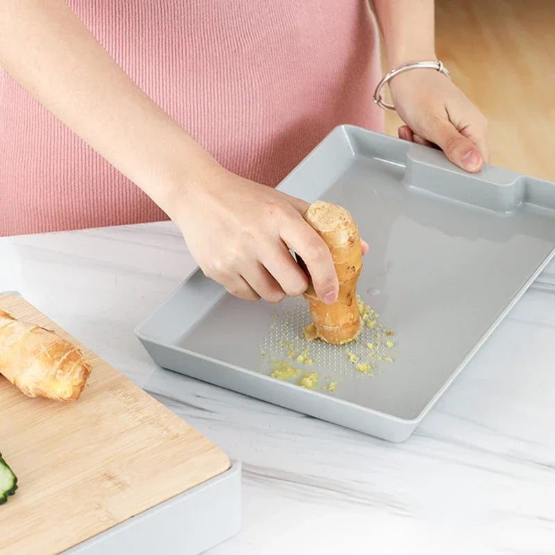 Double-sided Cutting Board Detachable Drawer Wooden Chopping Block