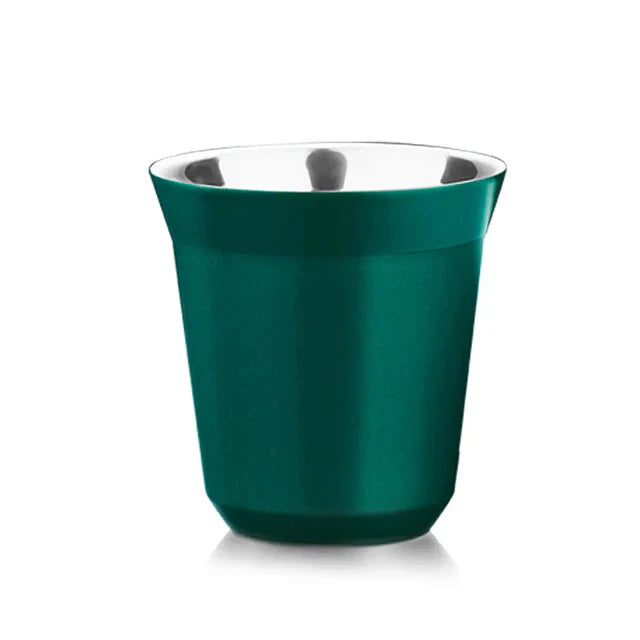 Double Wall Insulated Stainless Steel Espresso Cup Capsule Coffee Mug