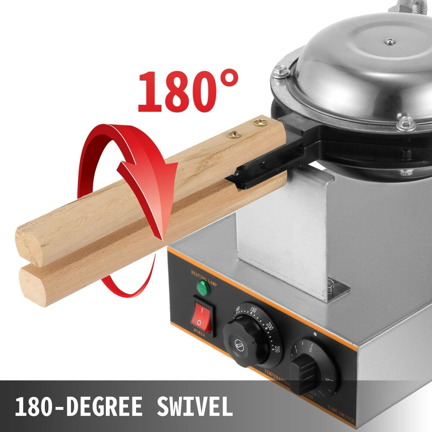 Egg Bubble Electric Commercial Nonstick Waffle Making Machine