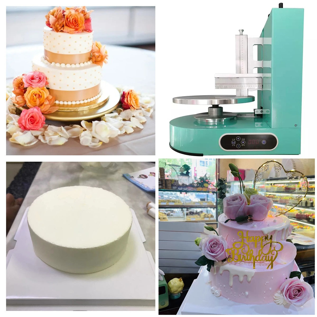 Electric Commercial Cake Cream Smooth Coating Decoration Machine
