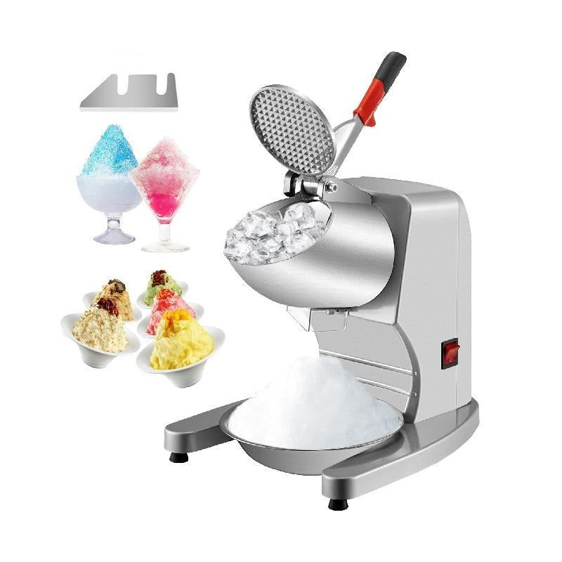 Electric Dual Blade Ice Crusher Commercial Snow Cone Machine