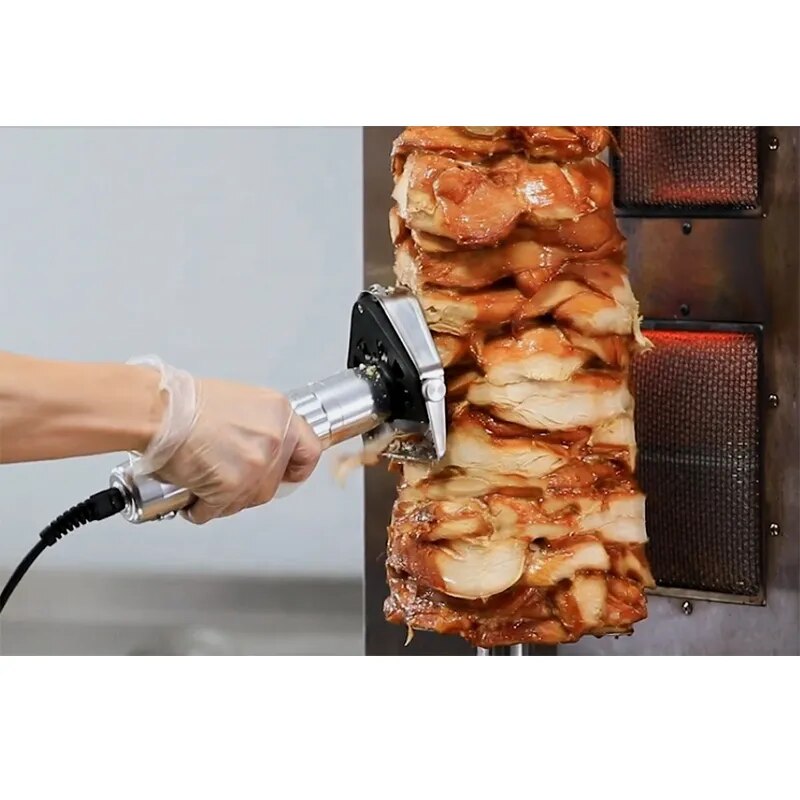 Electric Kebab Slicer Doner Knife Shawarma Handheld Cutter Machine