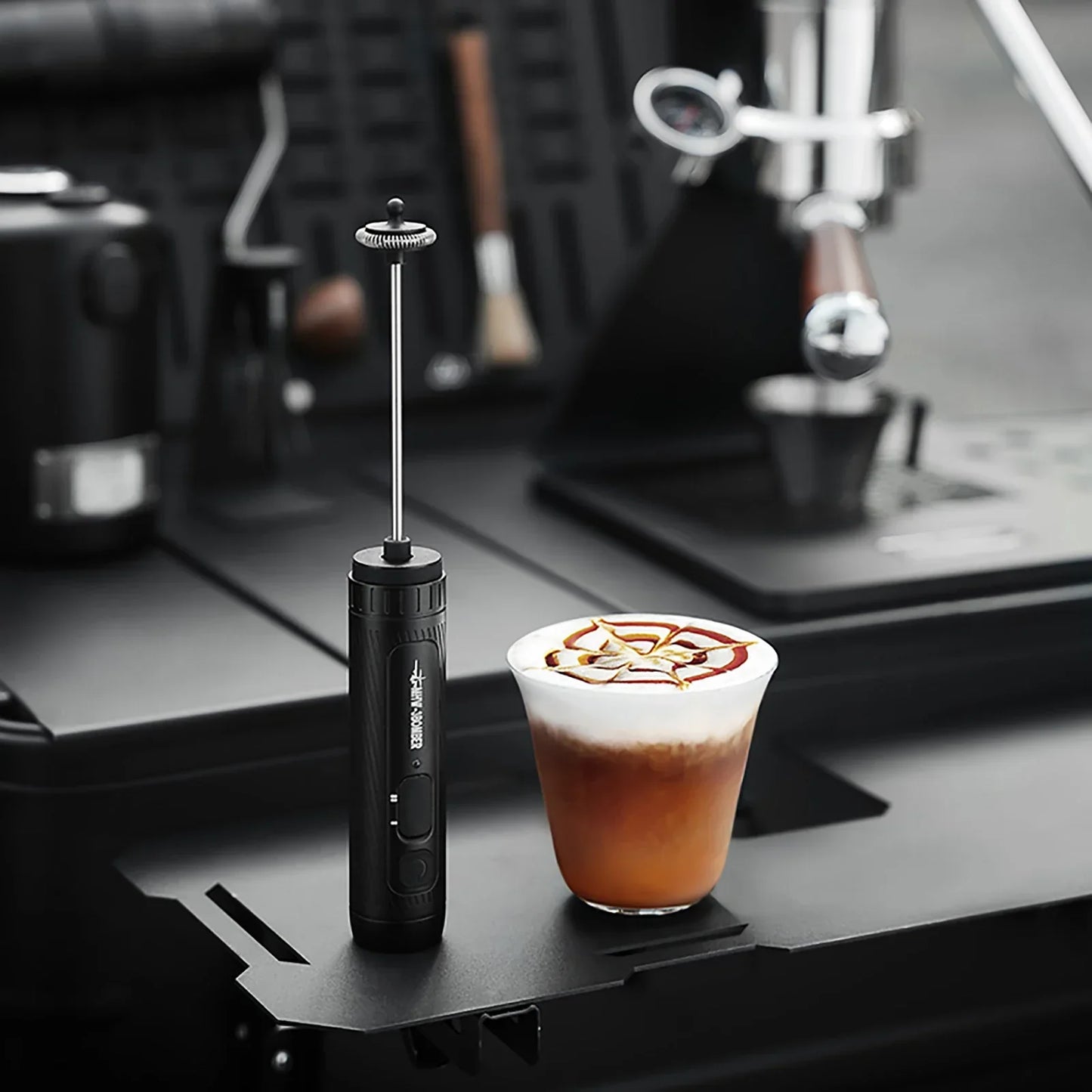 Electric Milk Frother Portable Handheld Milk Foamer Coffee Foam Maker