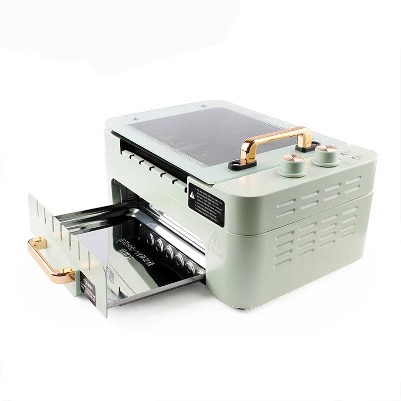 Electric Oven Smokeless Automatic Rotating Skewer BBQ Machine Grill