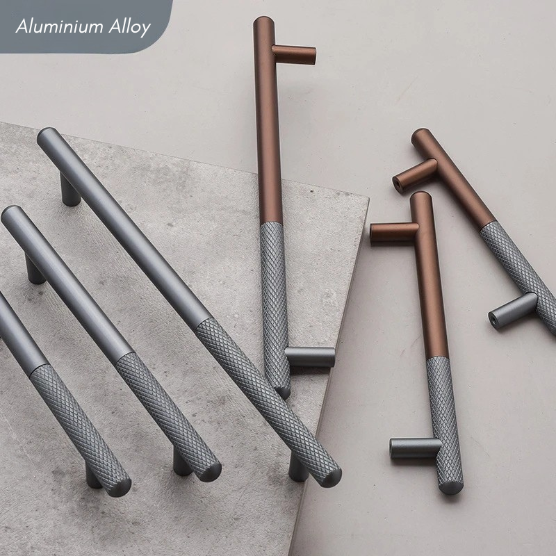 Elegant Cabinet Drawer Door Furniture Knurled Handle and Door Knob