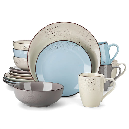 Elegant Stoneware Ceramic Dinnerware Set Plate Bowl Mug Tableware Set