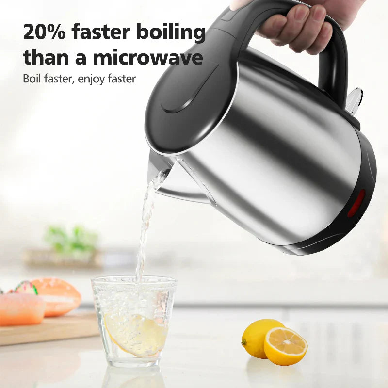 Fast Boiling Stainless Steel Electric Tea Kettle with LED Indicator