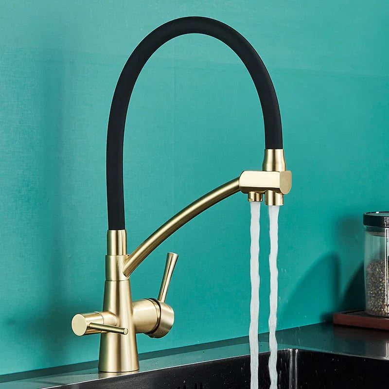 Filtered Kitchen Faucets Purification 360 Rotation Water Filter Tap