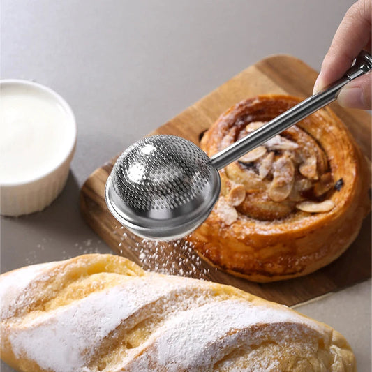 Flour Powder Shaker Filter Spoon Baker Dusting Wand for Sugar Sifter