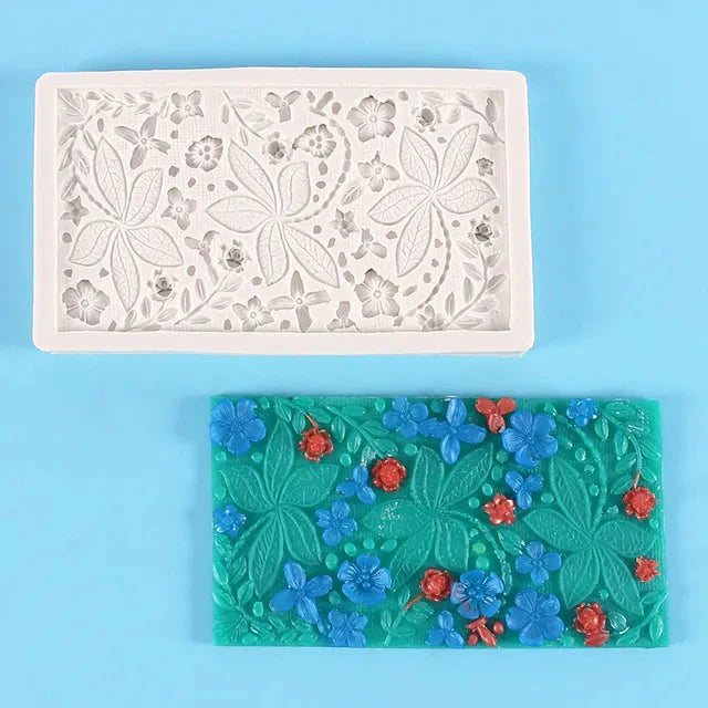 Flower Fondant Cake Edge Decoration Silicone Mold DIY Baking Tools