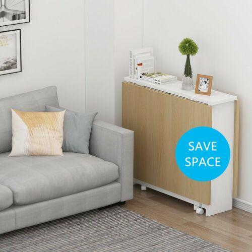 Folding & Extendable Pear Wood Color Dining Table