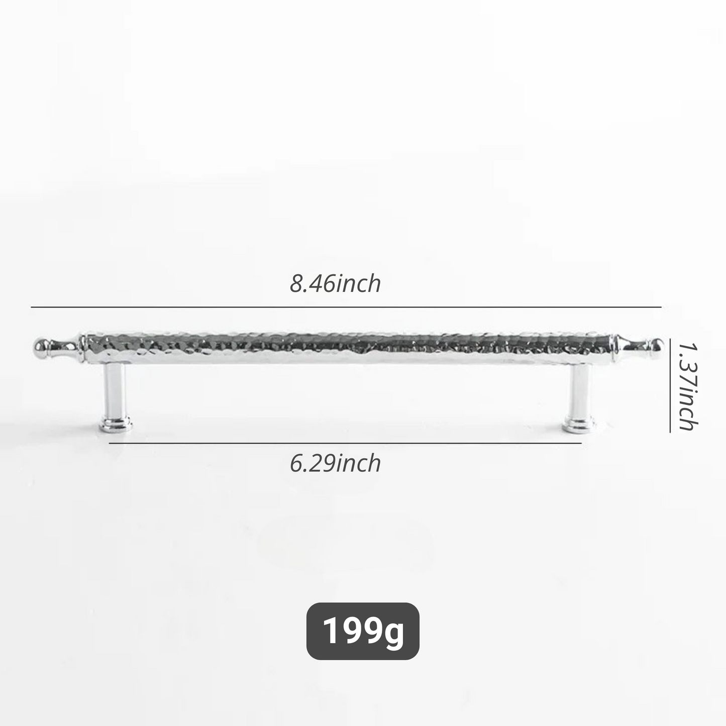 French Handmade Hammer Pattern Cabinet Drawer Door Handle