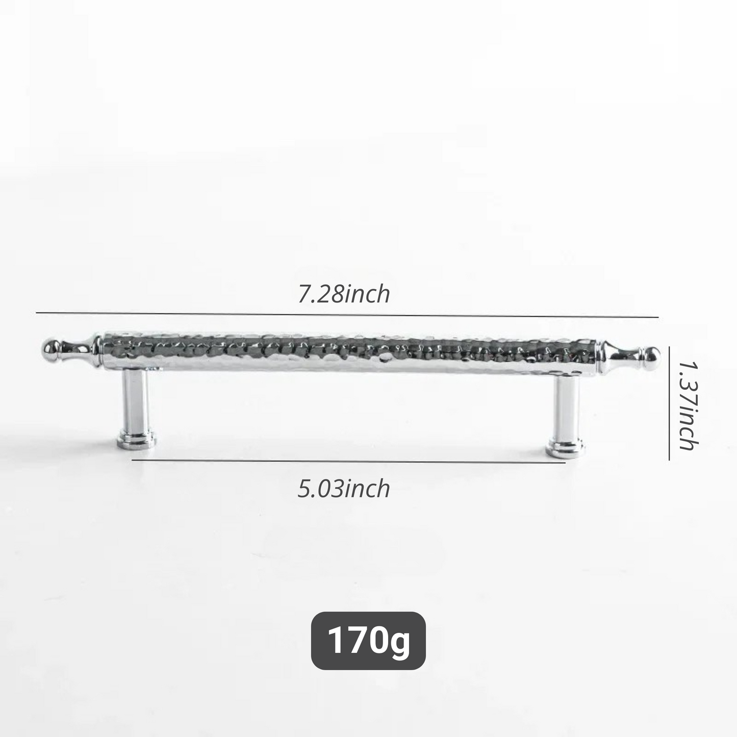 French Handmade Hammer Pattern Cabinet Drawer Door Handle