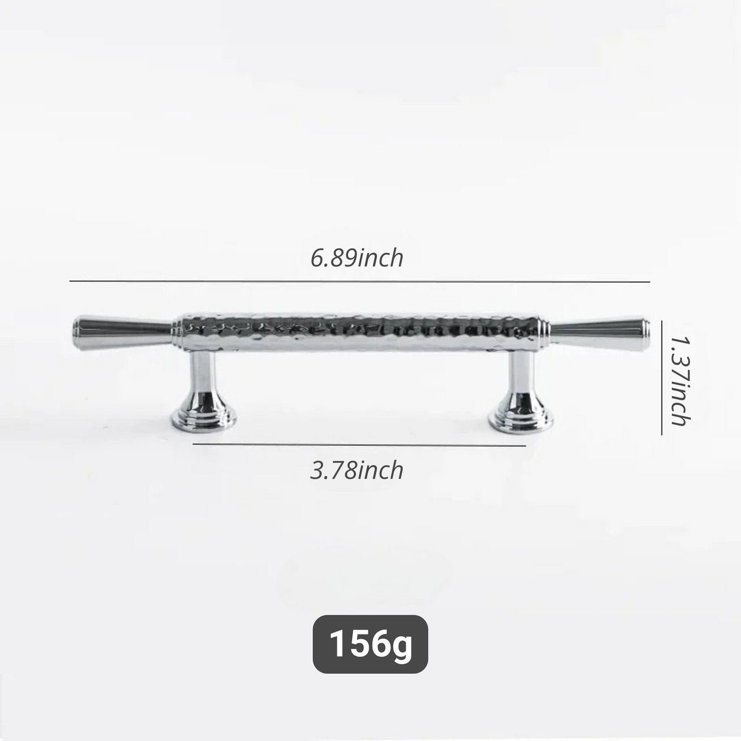 French Handmade Hammer Pattern Cabinet Drawer Door Handle