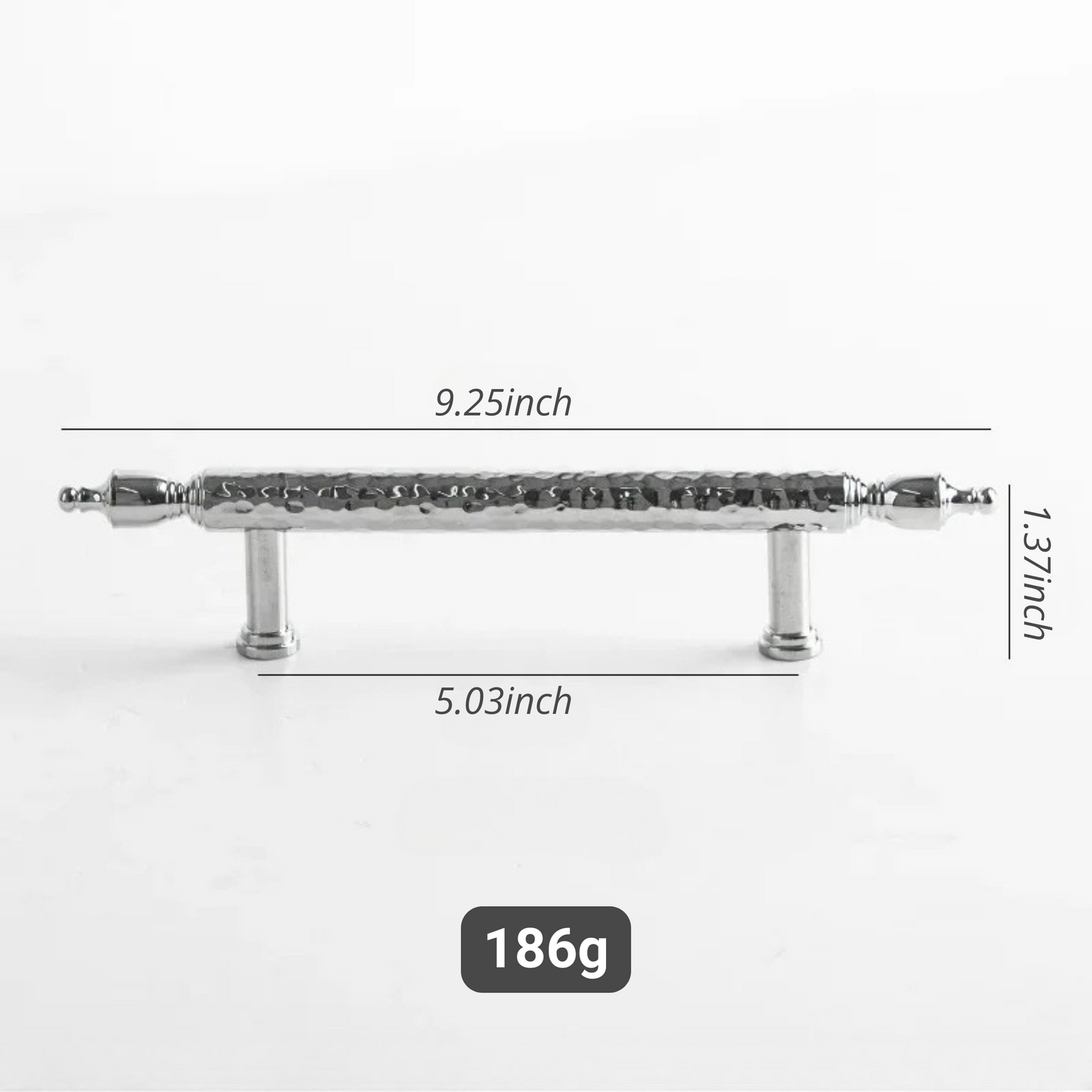 French Handmade Hammer Pattern Cabinet Drawer Door Handle