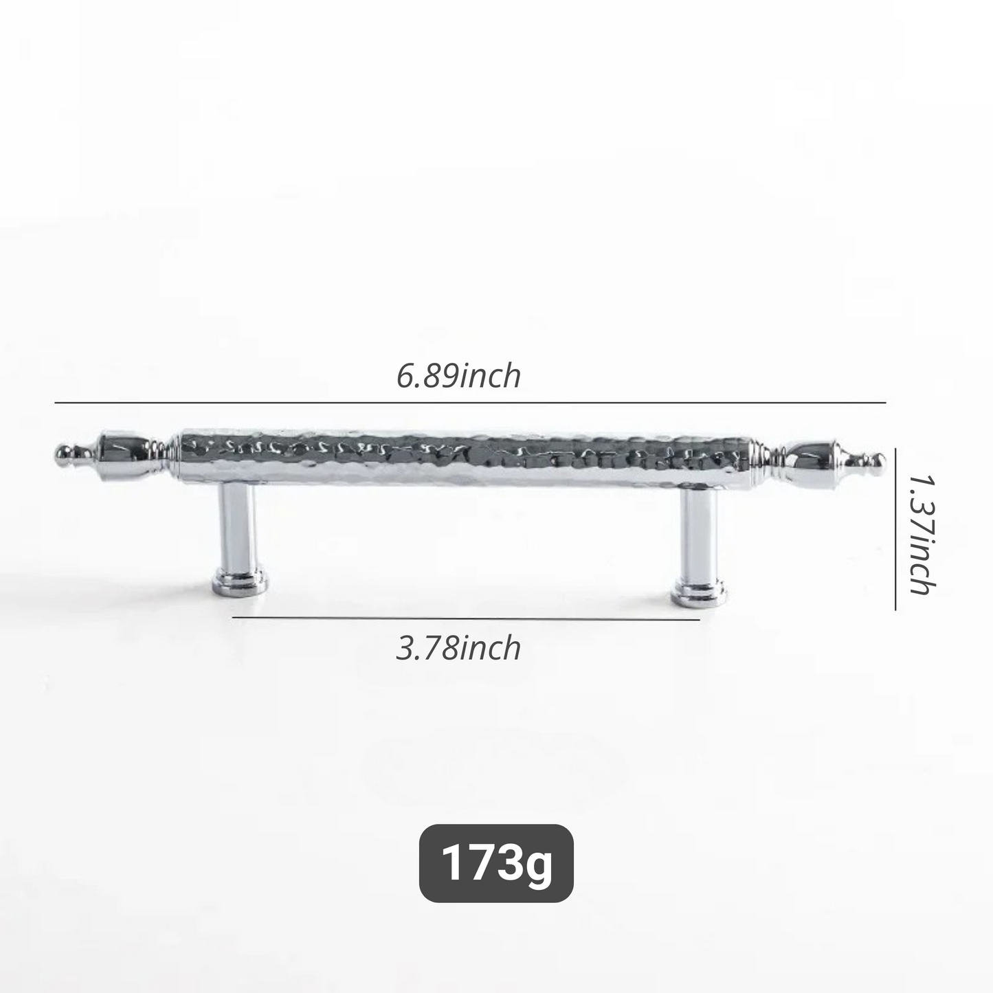 French Handmade Hammer Pattern Cabinet Drawer Door Handle