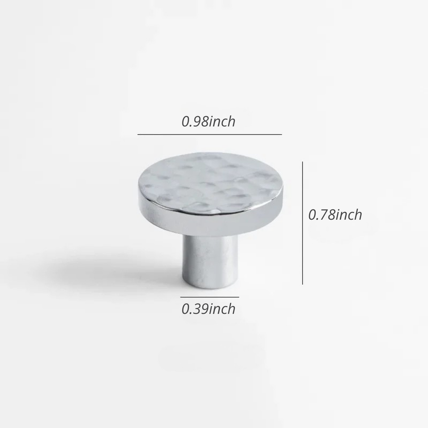 French Handmade Hammer Pattern Cabinet Drawer Door Handle