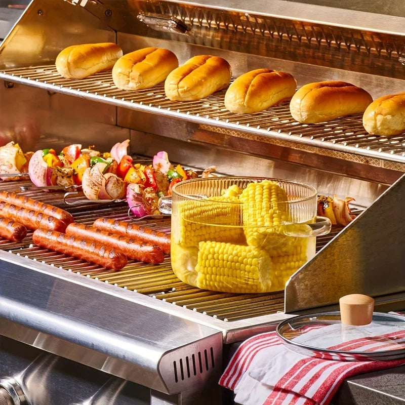 Glass Cooking Pot With Lid Heat-Resistant Borosilicate Glass Pot