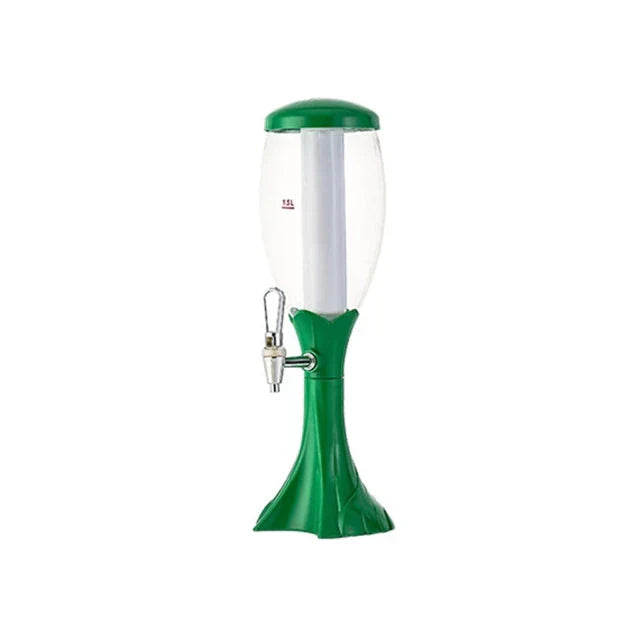 Glowing Drink Dispenser with Tap Beer Tower Versatile Drinks Dispenser