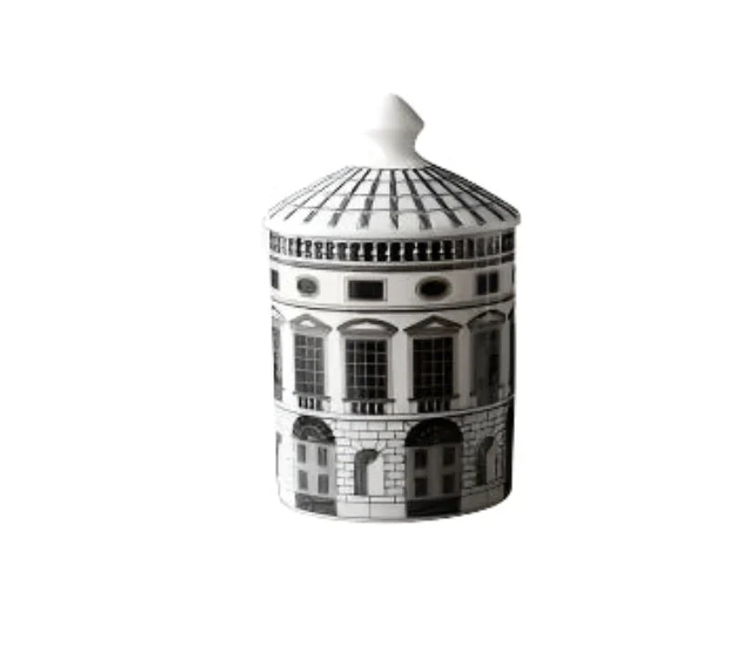 Handmade Ceramic Neuschwanstein Castle Building Rectangle Plate