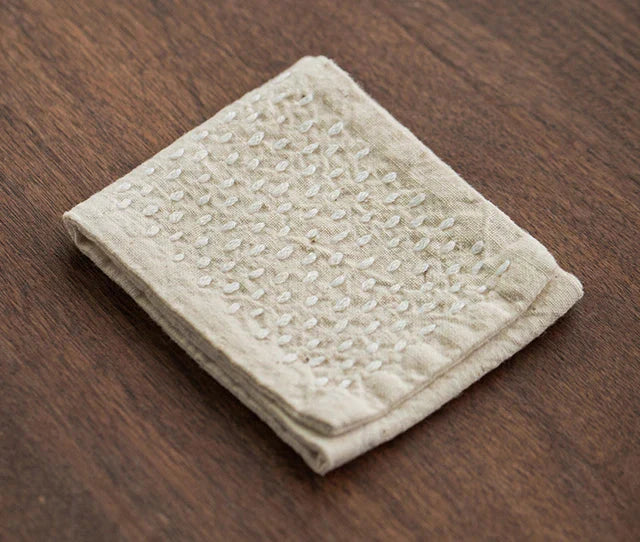 Handmade Cotton Linen Dishcloth Japanese Style Table Napkins Towel