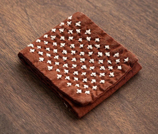 Handmade Cotton Linen Dishcloth Japanese Style Table Napkins Towel