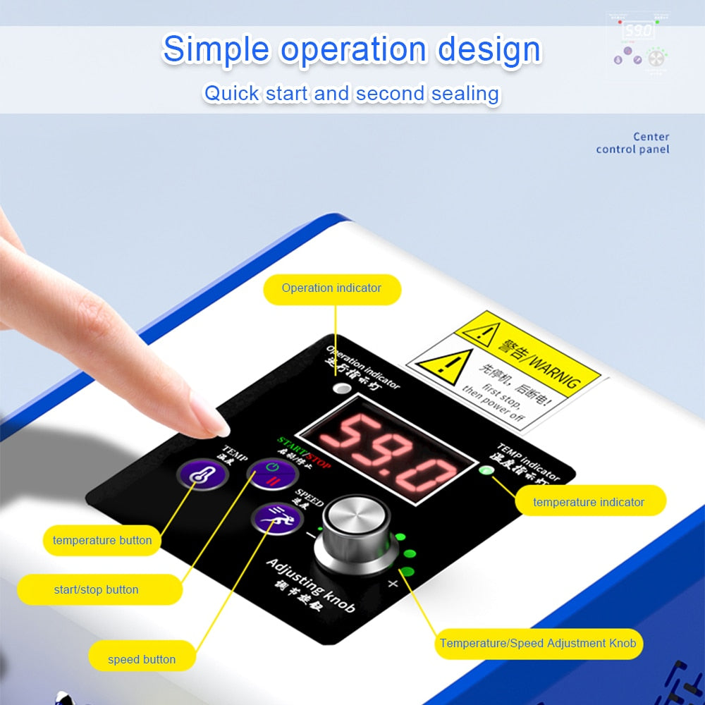 Heat Sealing Machine Thermal Plastic Fully Commercial Automatic Sealer