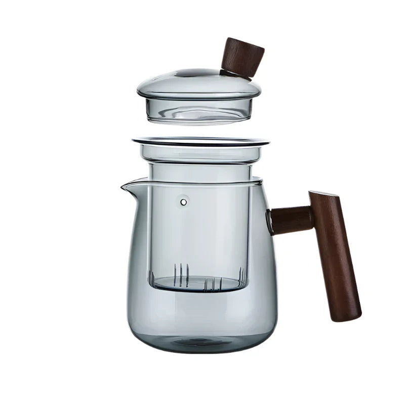 High Borosilicate Glass Teapot Heat Resistant Transparent Teaware