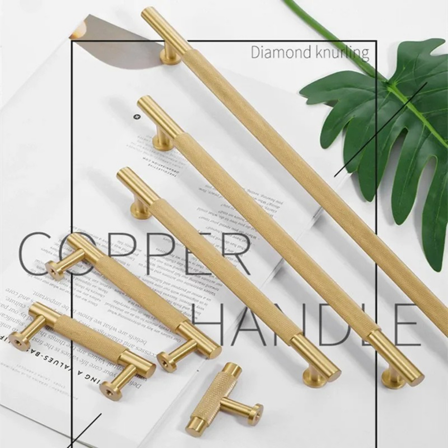 High End Cabinet Drawer Handle and Door Knob in 2 Modern Design