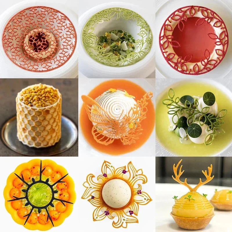 Hollow Out Butterfly Honeycomb Sugar Lace Pad Baking Silicone Mold