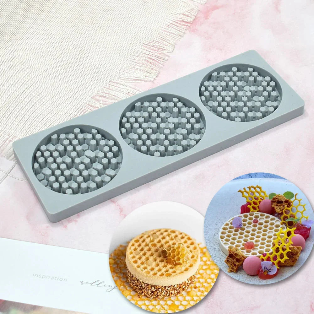 Hollow Out Butterfly Honeycomb Sugar Lace Pad Baking Silicone Mold
